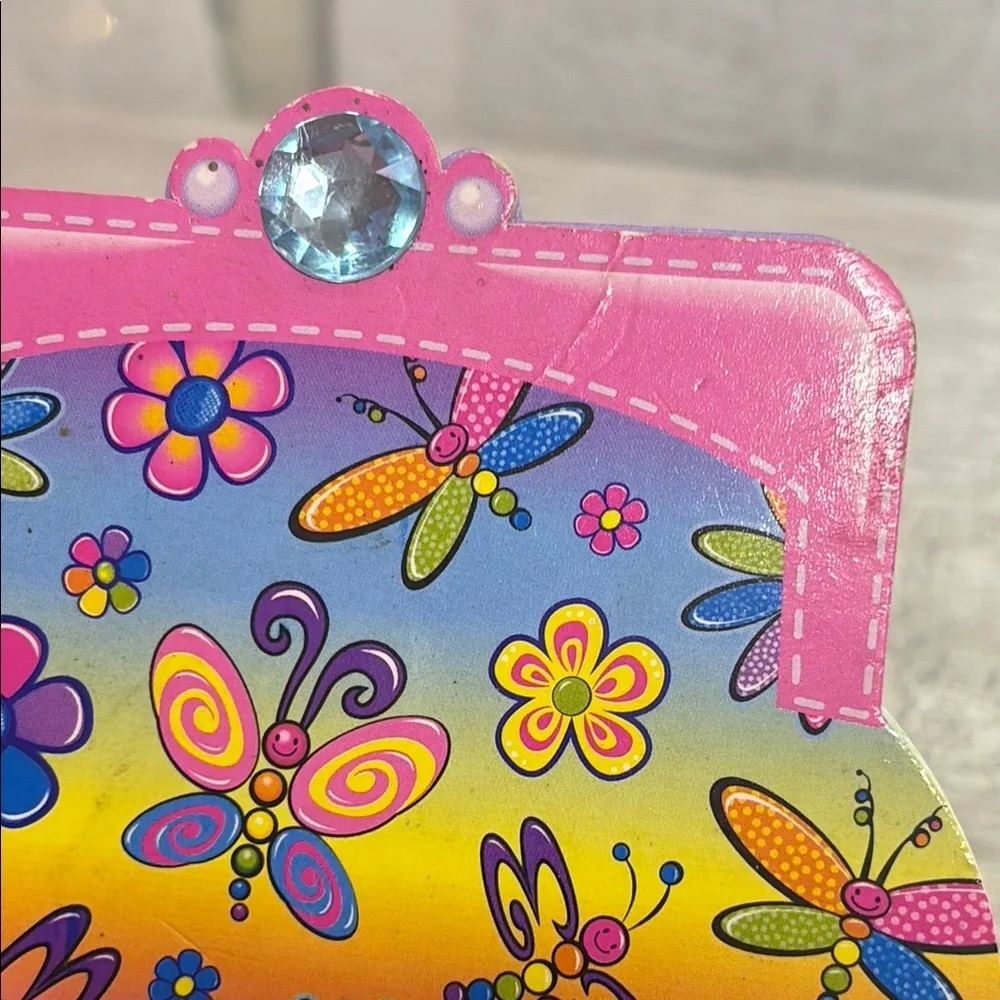 Lisa Frank Butterfly and Flower Purse Note Pad